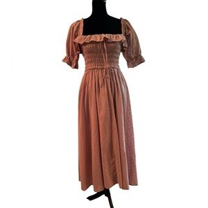 Elegant Blush‎ Pink Smocked Dress​